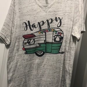 Oversized Happy Camper tee